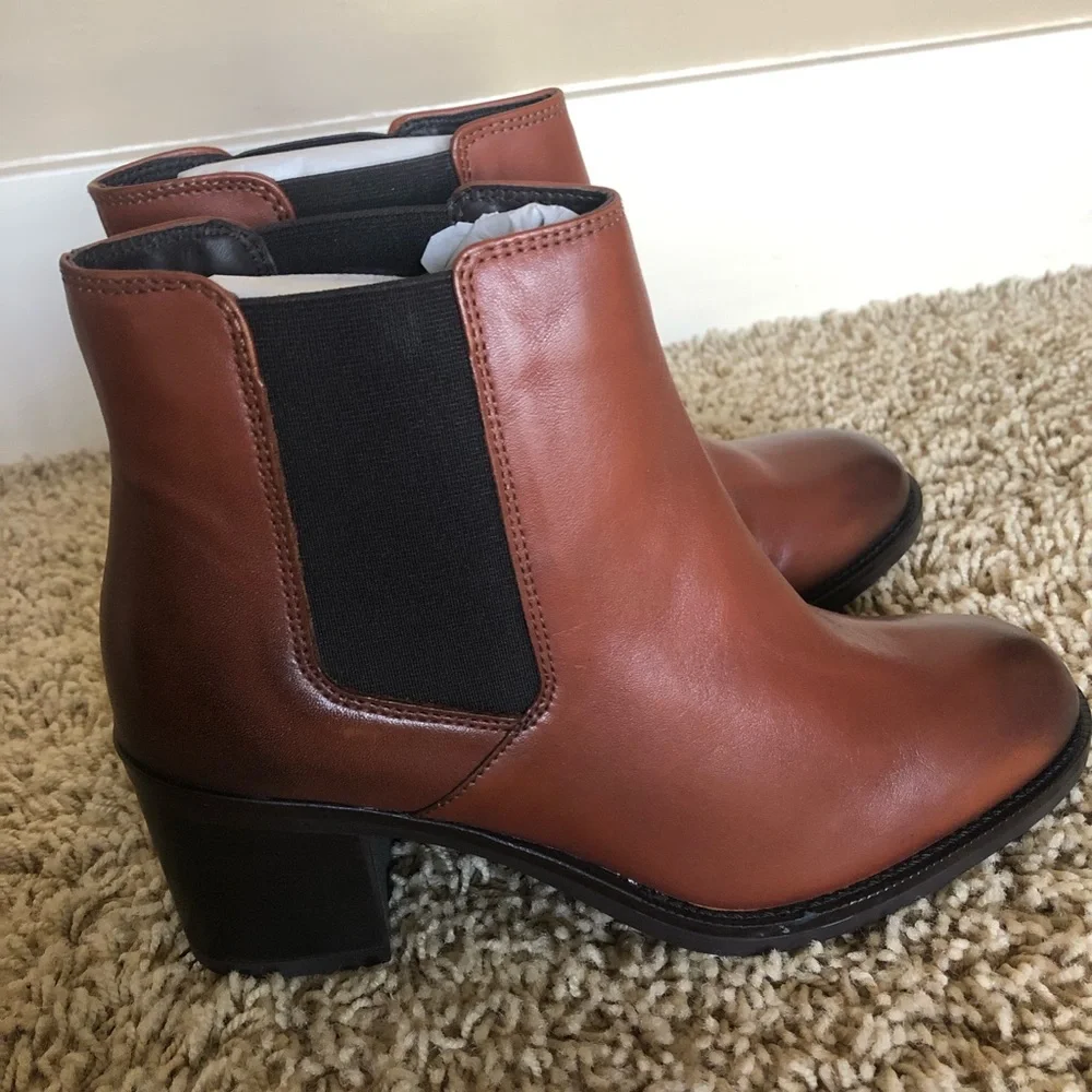 Clarks mascarpone boots - tan leather - Picture 4 of 4